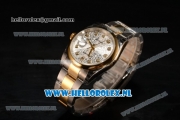 Rolex Datejust Yellow Gold Case 3135 Auto with White Dial and Two Tone Bracelet - 1:1 Origianl (AAAF)