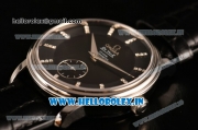 Omega De Ville Co-Axial Swiss ETA 2824 Automatic Steel Case with Black Dial and Diamonds Markers