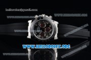 Rolex Daytona Chrono Clone Rolex 4130 Automatic Steel Case with Black Dial Ceramic Bezel and Black Rubber Strap (EF)