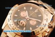 Rolex Daytona II Chronograph Swiss Valjoux 7750 Automatic Movement Full Rose Gold with Black Dial and White Markers