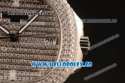 Patek Philippe Nautilus Miyota 9015 Automatic Diamonds/Steel Case with Diamonds Dial and Sapphire Crystal Markers (AAAF)
