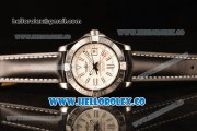 Breitling Avenger II GMT White Dial With Swiss ETA 2836 Automatic Leather Strap Best Edition A3239011/G778/435X/A20BA.1