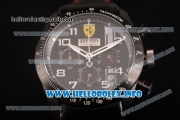 Scuderia Ferrari Chronograph Miyota OS20 Quartz PVD Case with Black Dial and Silver Arabic Numeral Markers