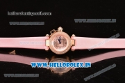 Cartier Pasha C Swiss Quartz Rose Gold Case with Diamonds Bezel and Pink Dial