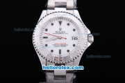 Rolex Yacht-Master Automatic with White Dial--Middle Size