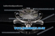 BlancPain Fifty Fathoms 500 Fathoms Japanese Miyota 8205 Automatic Steel Case with Silver Dial Stick Markers and Black Nylon Strap