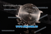 U-Boat U-51 Chimera Watch Limited Edition Chrono Miyota Quartz Steel Case with Black Dial and Red Arabic Numeral Markers