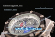 Audemars Piguet Grand Prix Chronograph Quartz Steel Case with PVD Bezel and Blue Dial - 7750 Coating