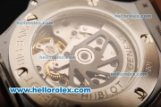 Hublot Big Bang Swiss Valjoux 7750 Automatic Movement PVD Case with Ceramic Bezel and Brown Rubber Strap - 1:1 Original