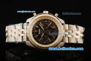 Breitling Bentley Motors Chronograph Swiss Valjoux 7750 Automatic Movement Full Steel with Brown Dial and Stick Markers