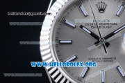 Rolex Datejust II Swiss ETA 2836 Automatic Steel Case with Sliver Dial Stick Markers and Stainless Steel Bracelet (BP)