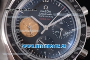 Omega Speedmaster Apollo 11 40th Anniversary Venus 7750 Manual Winding Stainless Steel Case/Bracelet with Black Dial and Stick Markers (EF)