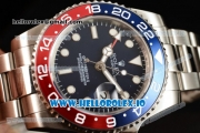 Rolex GTM-Master II 2836 Automatic Steel Case with Blue Dial Dots Markers and Steel Bracelet