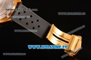 Tag Heuer Formula 1 Miyota OS20 Quartz Yellow Gold Casd with White Stick Markers and Black Rubber Strap