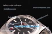 Rolex Milgauss Vintage Asia 2813 Automatic Full Steel with Black Dial and White Stick Markers