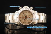 Rolex Daytona Chronograph Swiss Valjoux 7750 Automatic Movement Steel Case with Roman Numerals and Steel Strap