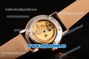 Vacheron Constantin Malte Tourbillon Asia Automatic Rose Gold Case with Rose Gold Stick Markers and Blue Dial