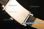 Franck Muller Long Island Swiss ETA Quartz Movement Steel Case with Diamond Bezel and White Dial