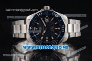 Tag Heuer Aquaracer Calibre 5 Swiss ETA 2824 Automatic Stainless Steel Case/Bracelet with Blue Dial and Stick Markers