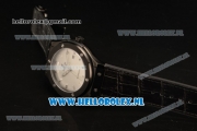 Hublot Classic Fusion 9015 Auto PVD Case with White Dial and Black Leather Strap
