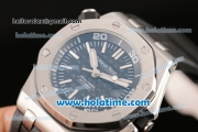 Audemars Piguet Royal Oak Offshore Diver Asia 2813 Automatic Steel Case with Black Dial and Black Rubber Strap