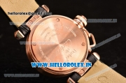 Cartier Pasha C Swiss Quartz Rose Gold Case with Black Dial and White Markers