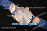 Ulysse Nardin Maxi Marine Diver Miyota Quartz Rose Gold Case with Blue Dial and Stick Markers