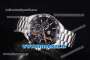 Tag Heuer Formula 1. James Hunt Miyota Quartz Stainless Steel Case/Bracelet with Black Dial and Stick/Arabic Numeral Markers