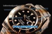 Rolex Submariner Two Tone Black Model ETA2836 Auto 1:1 Clone With Ceramic Bezel 116613LN