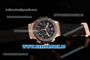 Hublot Big Bang Chrono Swiss Valjoux 7750 Automatic Rose Gold/PVD Case Black Dial With Stick/Arabic Numeral Markers Black Rubber Strap