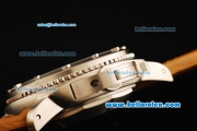 Panerai Pam 193 Luminor Submersible Automatic Movement Black Dial with Orange Markers and Orange Leather Strap