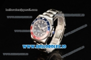 Rolex GTM-Master II 2836 Automatic Steel Case with Blue Dial Dots Markers and Steel Bracelet