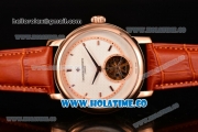 Vacheron Constantin Malte Tourbillon Asia Automatic Rose Gold Case with Stick Markers and White Dial