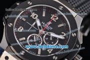 Hublot Big Bang Chrono Miyota OS20 Quartz Steel Case with Black Bezel and Stick/Arabic Numeral Markers