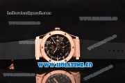 Hublot Classic Fusion Asia 6497 Manual Winding Rose Gold Case with Skeleton Dial and Stick Markers