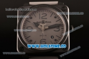 Bell&Ross BR 03-92 Commando Miyota 9015 Automatic PVD Case with Grey Dial and Stick/Arabic Numeral Markers