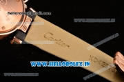 Cartier Pasha C Swiss Quartz Rose Gold Case with Silver Dial and Diamonds Bezel