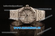 Audemars Piguet Royal Oak Clone AP Calibre 3120 Automatic Steel Case with White Dial and Steel Bracelet (EF)