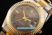 Rolex Datejust II Rolex 3135 Automatic Movement Steel Case with Gold Bezel and Two Tone Strap