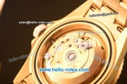 Rolex Oyster Perpetual Submariner Swiss ETA 2836 Automatic Full Gold with Blue Bezel and Rose Gold Dial 10Micron Plated-1:1 Original