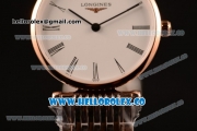 Longines La Grande Classique SWISS QUARTZ Two Tone Case with White Dial and Two Tone Bracelet