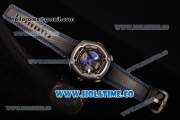 Dietrich OT-4 Miyota 82S7 Automatic PVD Case wtih Four layered Dial and Black Leather Strap - Blue Hands