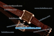 Vacheron Constantin Historiques Toledo Miyota Quartz Rose Gold Case with Stick Markers and Brown Dial