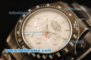 Rolex Daytona Chronograph Swiss Valjoux 7750 Automatic Movement Full PVD with White Dial and White Markers
