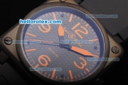 Bell & Ross BR 01-92 Automatic Movement PVD Case with Black Dial and Orange Marking