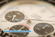 Rolex Daytona Vintage Chronograph Swiss Valjoux 7750 Steel Case/Strap with White Dial and Silver Markers