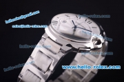 Cartier ballon bleu de Chronograph Quartz Full Case with Silver Dial - 7750 coating