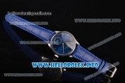 IWC Portuguese Asia 6497 Manual Winding Steel Case with Blue Dial and Arbaic Numeral Markers