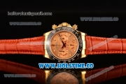 Rolex Daytona Chrono Swiss Valjoux 7750 Automatic Yellow Gold Case with Ceramic Bezel Stick Markers and Gold Dial (BP)