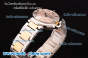 Cartier Ballon Bleu De Original ETA 2671 Automatic Steel Case with Pink MOP Dial and Two Tone Strap